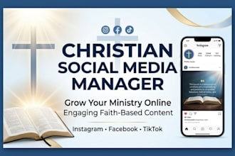 manage your christian social media pages with engaging faith based content