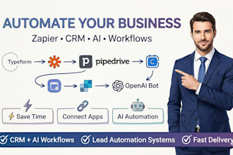 integrate zapier webflow typeform pipedrive calendly openai sendgrid bots