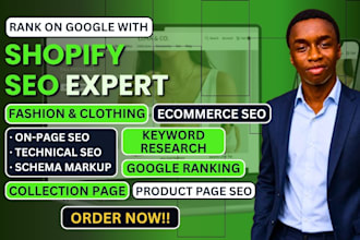 do complete shopify seo ecommerce on page fashion clothing store google ranking