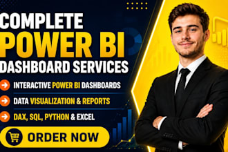 create power bi dashboard power bi report and data visualization expert solution
