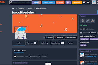 provide narrations and audiobook and animation voiceovers
