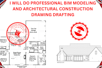 do professional bim modeling and architectural construction drawing drafting