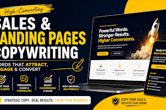 write persuasive sales and  landing page copy that converts