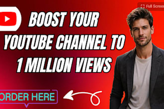 promote your USA youtube music video for 1 million views organic million views