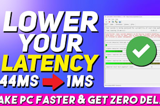 optimize your PC for maximum fps and lowest latency