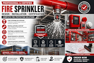 design, install and provide certified fire sprinkler system approval stamps