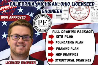 california, michigan, ohio foundation plan, beam layout, framing plan,structural