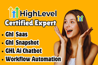 setup ghl ai chatbot, ghl workflow ghl automation and ghl saas ghl snapshot