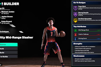 make a build of any nba player you want