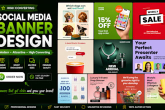 design high converting social media ad banners