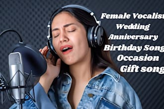 sing emotional wedding val birthday anniversary gift custom song