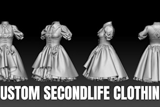 create custom second life clothing mesh for maitreya legacy and reborn