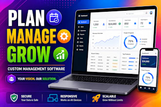 develop custom management system web application for your business