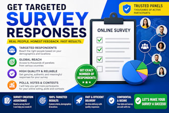 deliver real people fill online survey, questionnaire and polls