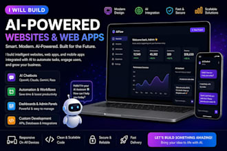 build ai website, saas apps, open claw and gpt integration power automate