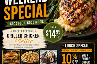 design high converting retail promotion graphics