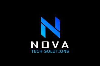 design modern minimalist tech logo and brand identity