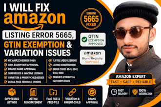 fix amazon listing error 5665, gtin exemption and variation issues