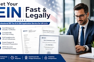 file ein application, ss4 form for foreign owned US llc, irs tax id