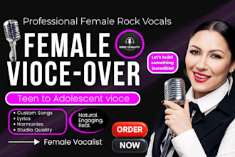deliver a teenage to an adolescent voiceover, femal hindi vocal hindi