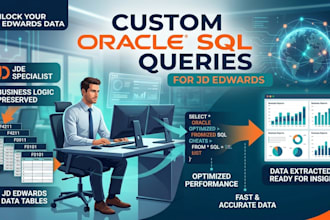 create custom oracle sql queries for jd edwards data extraction