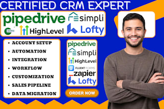 do pipedrive lofty crm resimpli zapier integration gohighlevel facebook meta ads