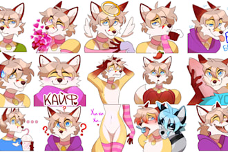 draw furry telegram stickers nsfw furry stickers discord animated crypto sticker