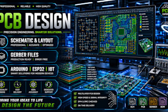 do pcb design, schematic, multilayer pcb and embedded electronics projects
