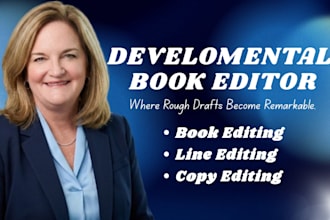 handle book manuscript, line editing as a developmental book editor