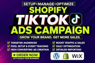 set up shopify tiktok ads campaign, tiktok pixel, tiktok ad manager for shopify