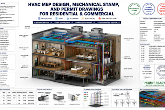 design hvac mep design mechanical stamp permit drawings