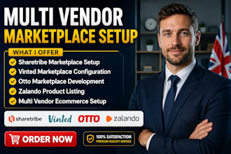 setup sharetribe multi vendor vinted otto marketplace  list products on zalando