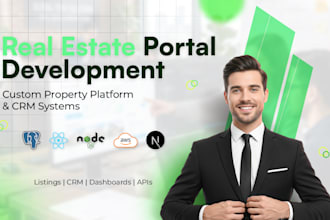 build a real estate portal with property listing and CRM