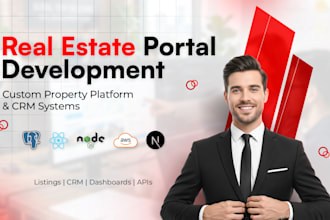build a real estate portal with property listing and CRM