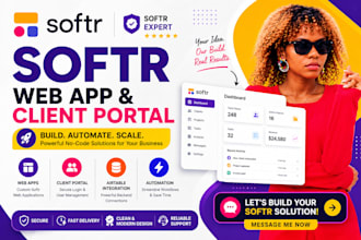 build softr webapp, softr client portal, softr expert clay com and notion expert