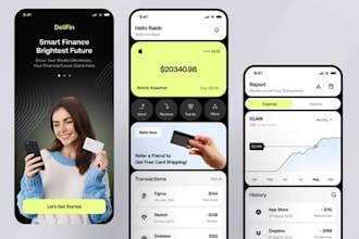develop fintech neobank app, payment loan app, crypto wallet money transfer app
