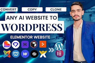 convert lovable, replit or ai website to wordpress