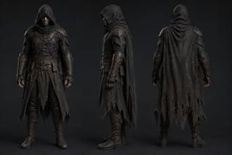 create custom skyrim mod, fallout 4, cyberpunk amor and sword for gameplay