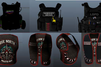 do custom fivem clothing gang mc kuttes police eup car livery ped vest chain gta