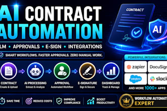 build ai contract management and approval workflow automation