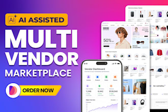 build a multi vendor ecommerce marketplace website and multi vendor website