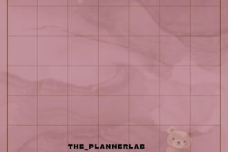 design aesthetic printable student planner for study