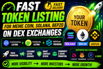 do coingecko, coinmarketcap, dextools, dexscreener, token listing, uniswap