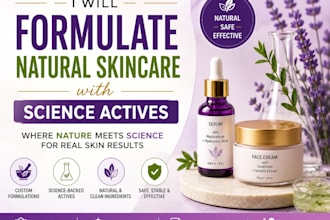 formulate natural skincare with science actives