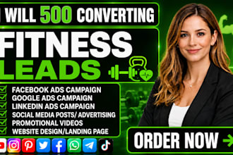 500 converting gym leads fitness coach leads weight loss leads gym facebook ads