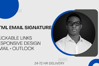 create clickable HTML email signature for gmail outlook and apple mail