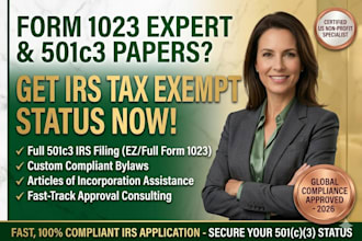 file your 501c3 paperwork non profit registration form 1023 ez and full bylaw