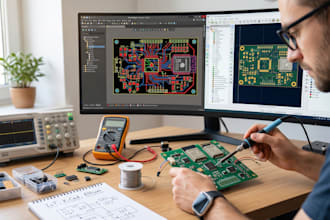 design iot,kicad,schematic layout in altium and embedded pcb