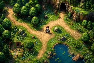 design 2d pixel art game, 2d game art design, prototype, 2d game development