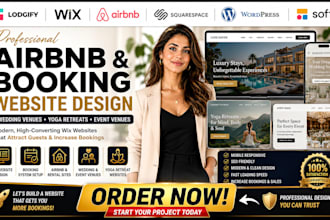 airbnb wedding venue rental yoga retreat centre event venue booking wix website